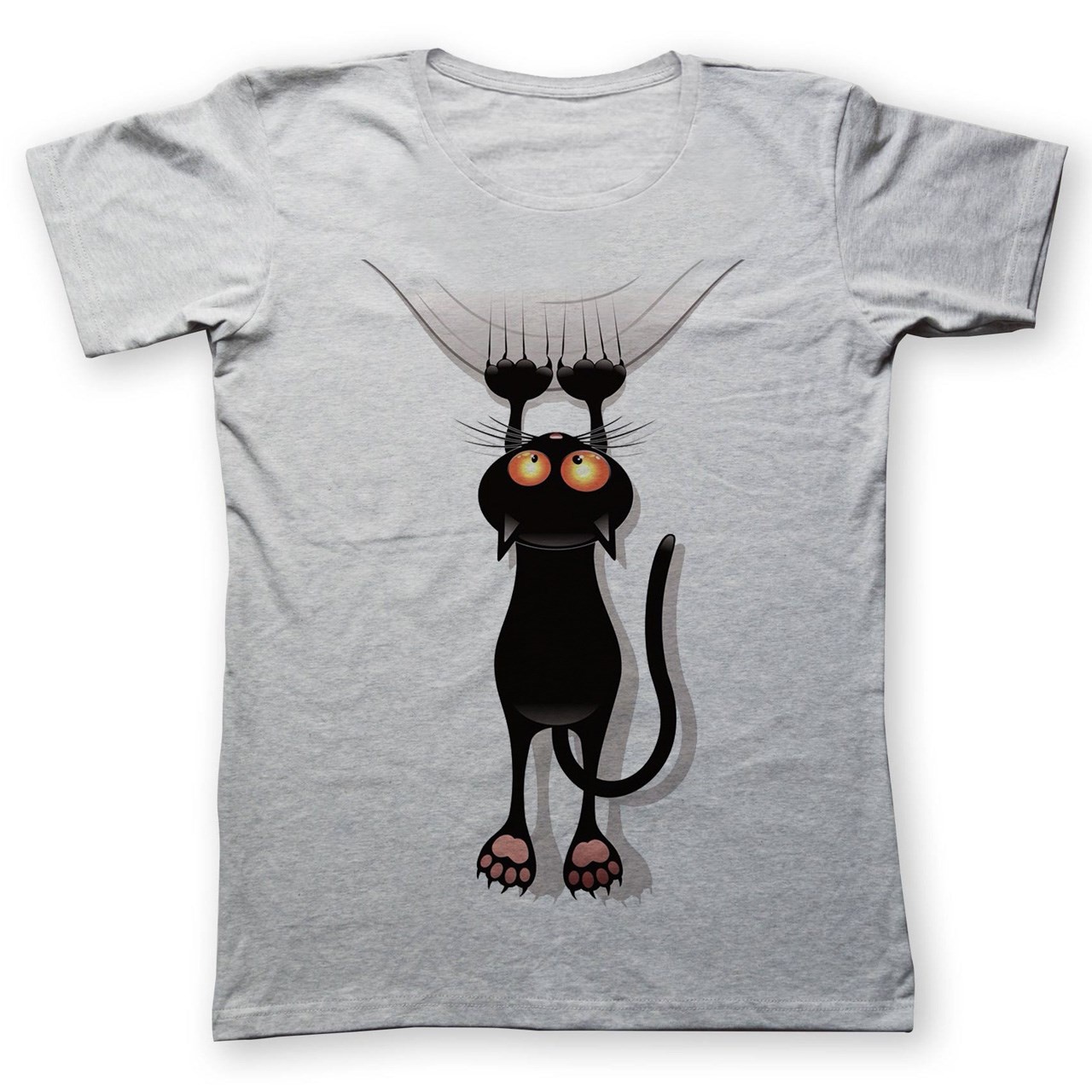 تی شرت به رسم طرح گربه کد 256