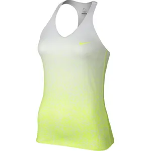 تاپ ورزشی زنانه نایکی مدل Advantage Printed Tank - Volt/White