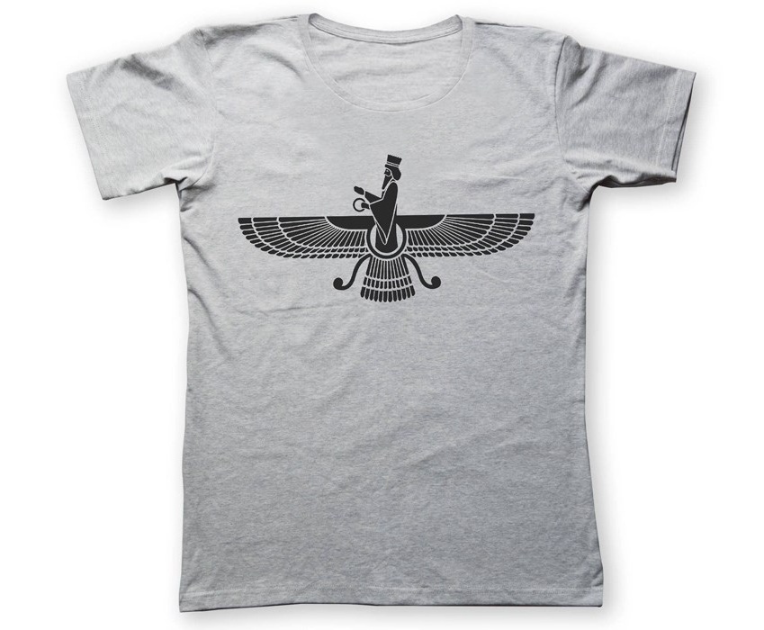 تی شرت به رسم  طرح فروهر کد 217