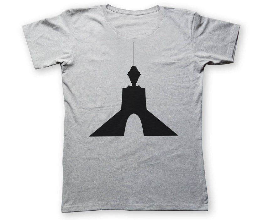 تی شرت به رسم طرح تهران کد 203