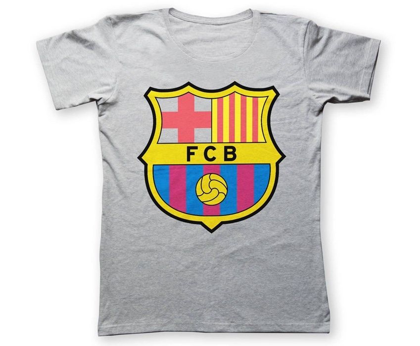 تی شرت به رسم طرح بارسلونا کد 213