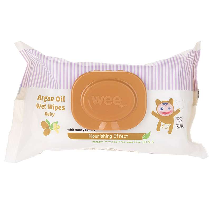 دستمال مرطوب وی مخصوص کودک مدل Argan Oil بسته 72 عددی