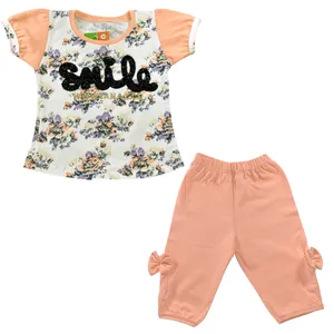 ست لباس دخترانه نیروان طرح لبخند-04