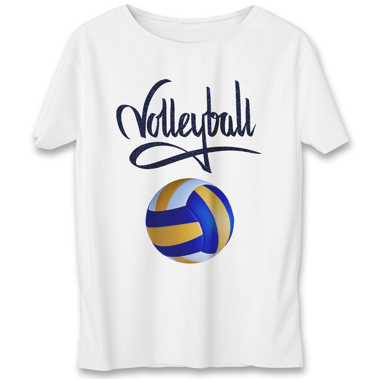 تی شرت یورپرینت به رسم طرح توپ والیبال کد 342