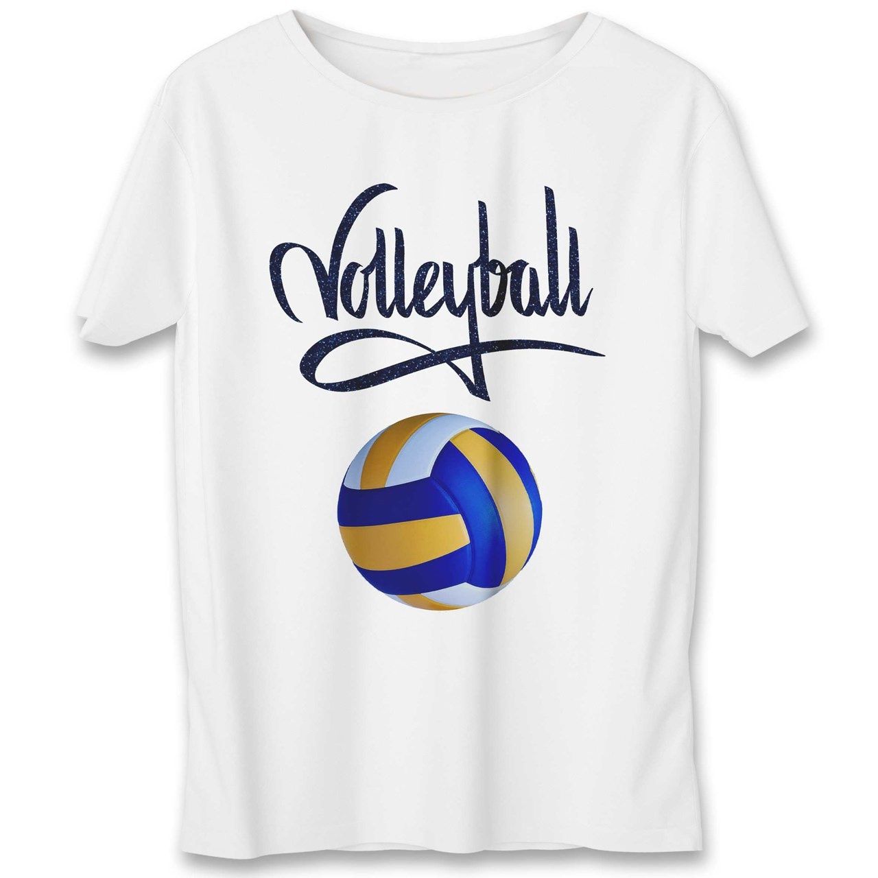 تی شرت مردانه به رسم طرح توپ والیبال کد 342 -  - 1