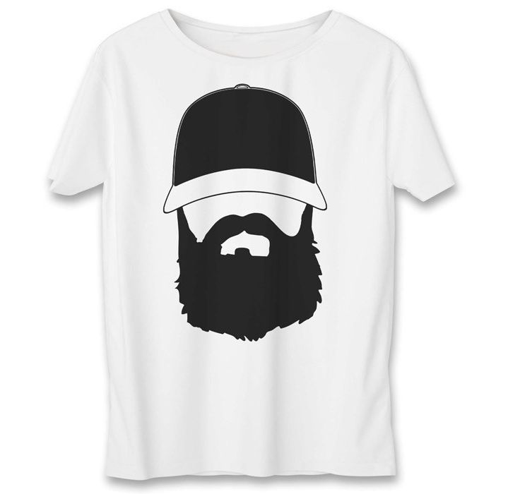 تی شرت به رسم طرح ریش کد 305