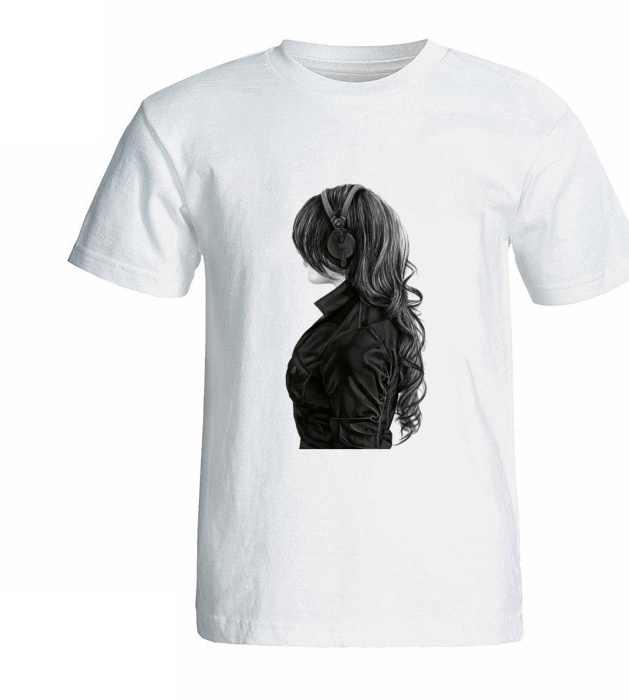 تی شرت زنانه آستین کوتاه نوین نقش طرح کد 9540 -  - 4