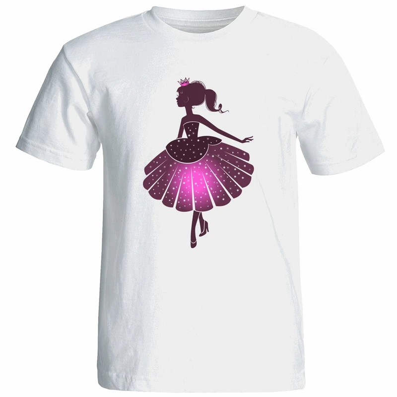 تی شرت زنانه آستین کوتاه نوین نقش طرح کد 9671