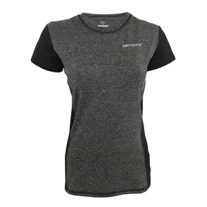 تیشرت ورزشی زنانه ساکریکس مدل LTSH573.D GRY BLK