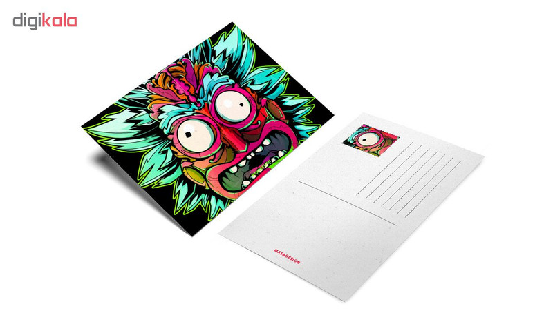 کارت پستال ماسا دیزاین طرح ریک و مورتی کد postv147