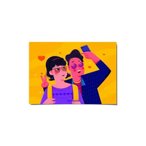 کارت پستال ماسا دیزاین طرح عشق و دوستی کد postv150