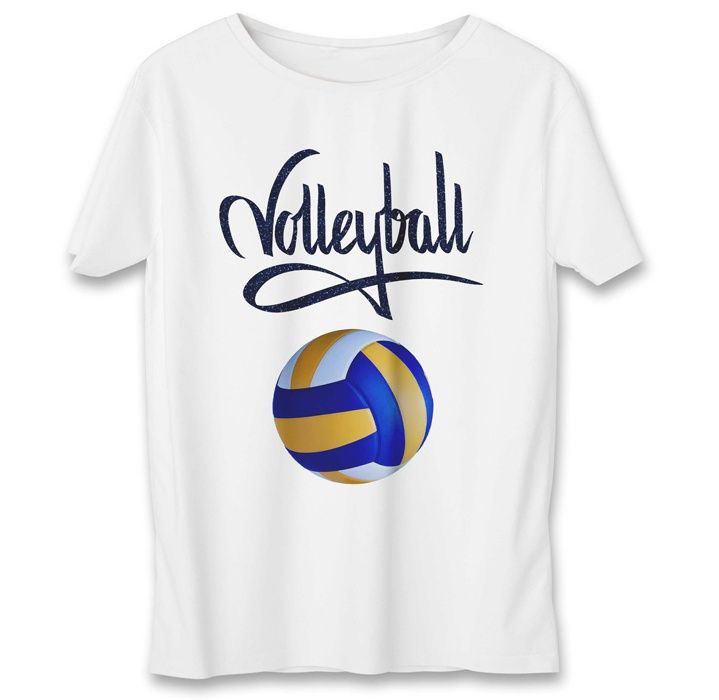 تی شرت به رسم طرح والیبال کد 542 -  - 2
