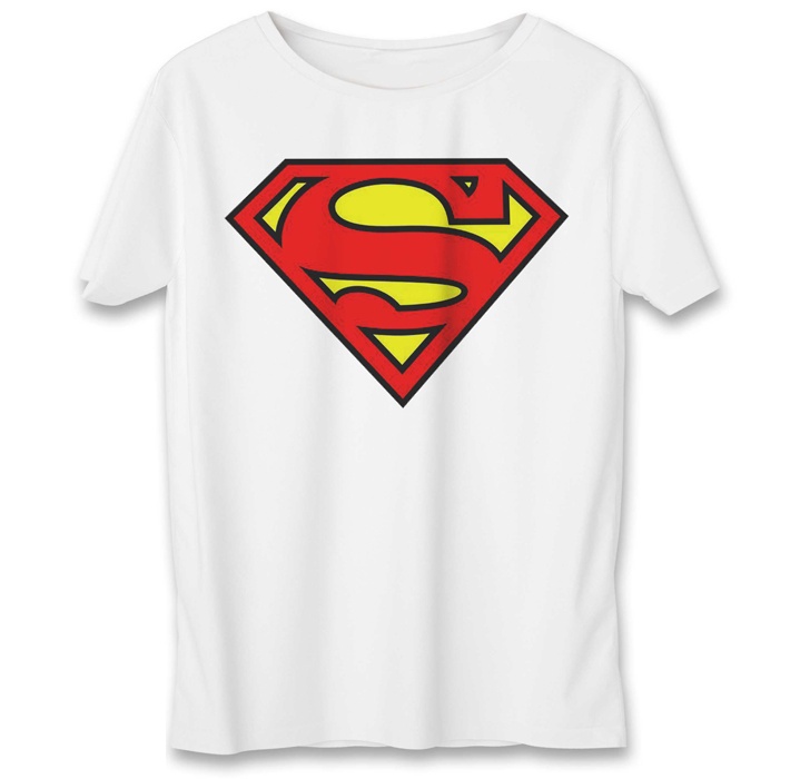 تی شرت یورپرینت طرح به رسم سوپرمن کد 519