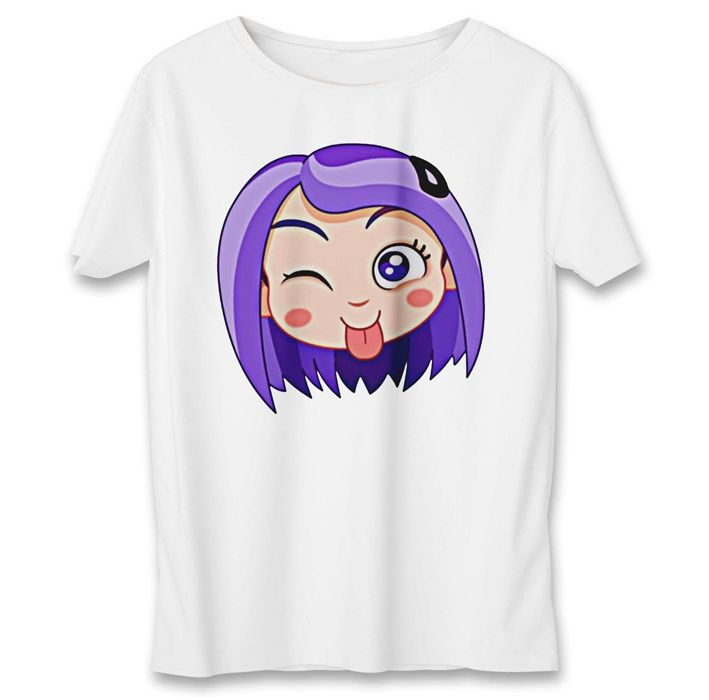 تی شرت به رسم طرح استیکر دختر کد 557 -  - 2