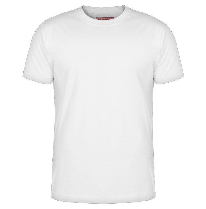 تی شرت مردانه سیمپل  مدل sw3-White