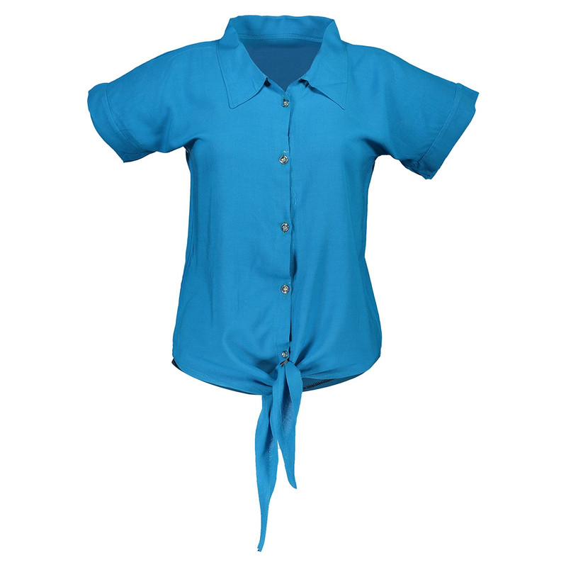 شومیز  پایین گره دار مدل 091