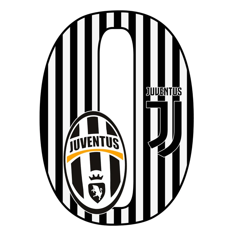 استند رومیزی تولد مدل عدد 0 طرح یوونتوس کد 900