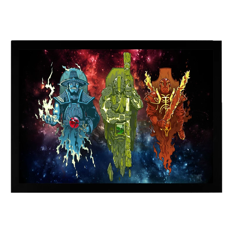 تابلو بکلیت طرح گیمینگ dota2 spirits مدل p-b1445