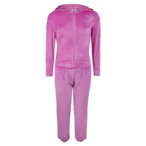 ست هودی و شلوار دخترانه  مدل DARK PINK