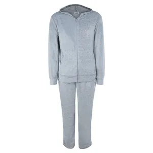 ست هودی و شلوار دخترانه  مدل GREY