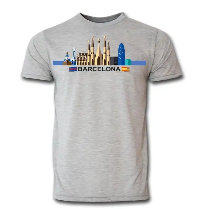 تیشرت مردانه بارسلونا کد B801