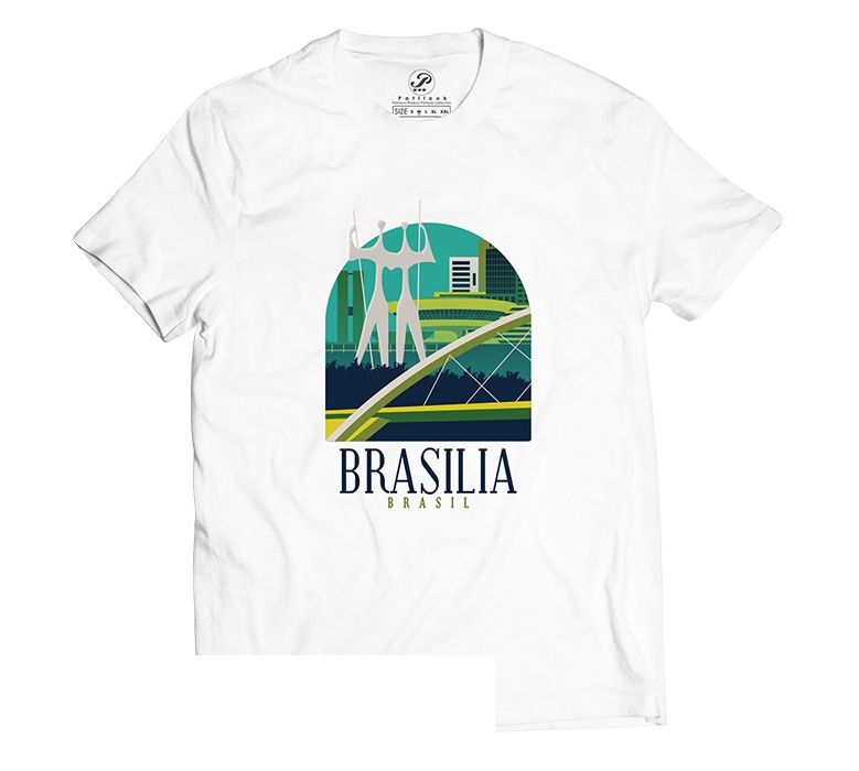 تی شرت آستین کوتاه پاتیلوک طرح برزیل مدل 330208