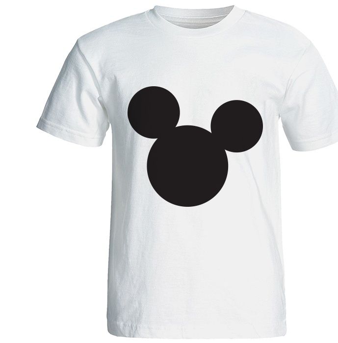 تی شرت آستین کوتاه گورانا طرح میکی موس سفید 12213 Mickey mouse