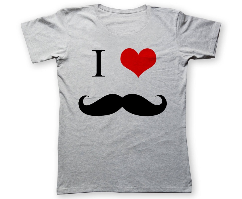 تی شرت به رسم طرح عشق سیبیل کد 455