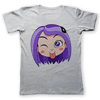 تی شرت به رسم طرح استیکر دختر کد 457