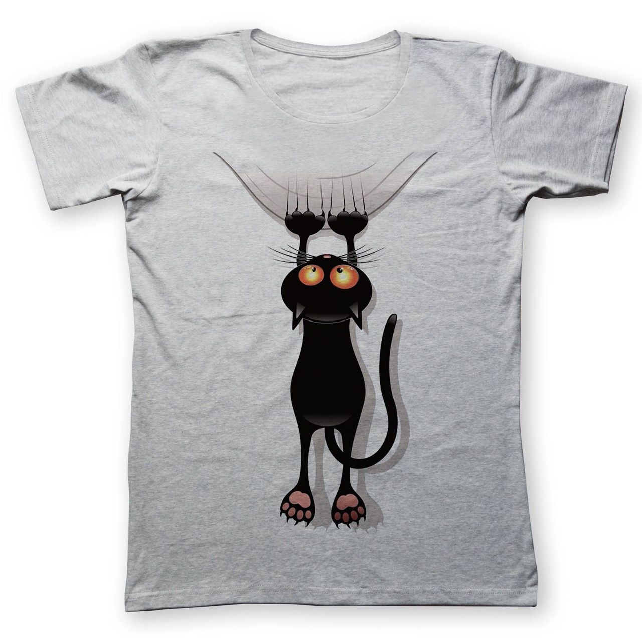 تی شرت به رسم طرح گربه کد 456 -  - 1