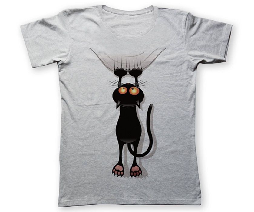 تی شرت به رسم طرح گربه کد 456 -  - 2