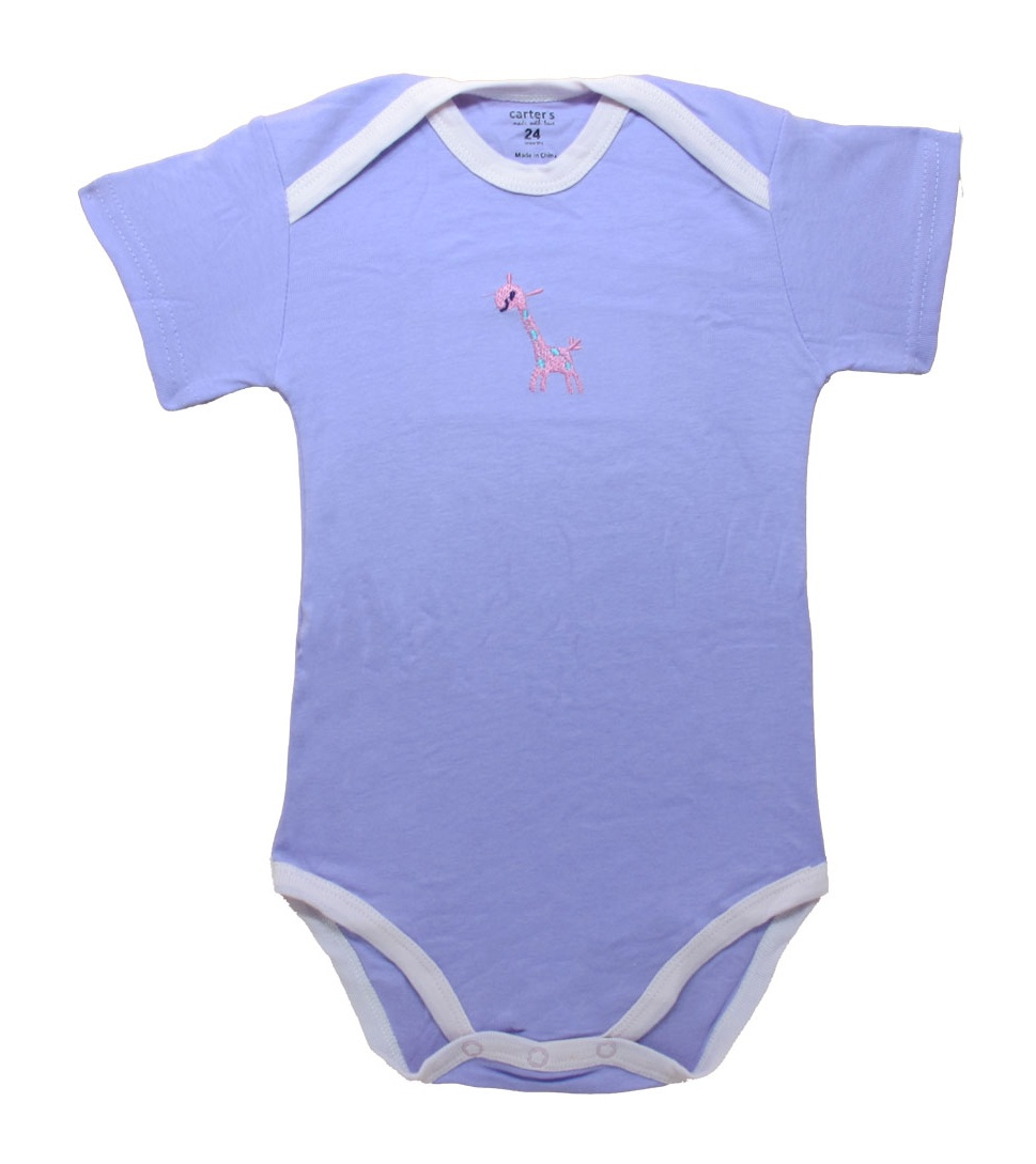 لباس بادی دخترانه کارترز مدل Pink giraffe