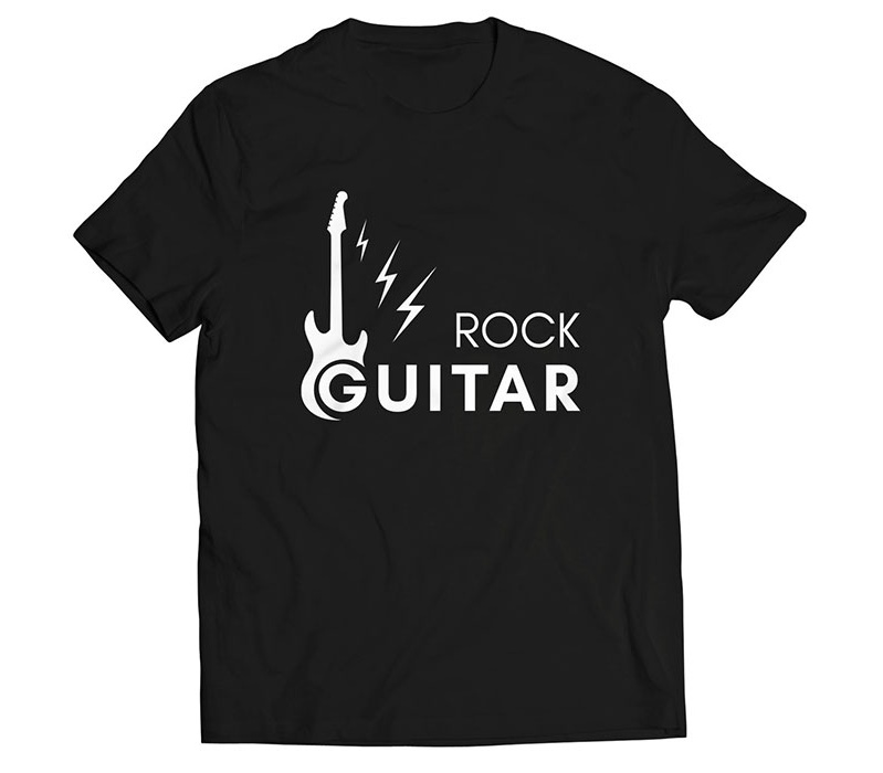 تیشرت پاتیلوک طرح گیتار راک مدل 330230