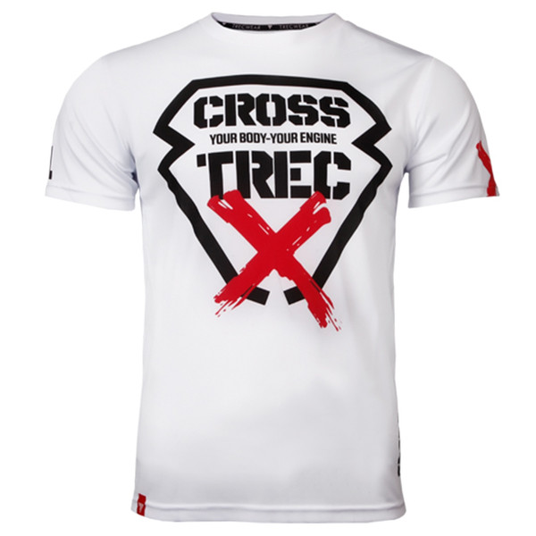 تیشرت ورزشی مردانه ترِک ویر مدل Cooltrec 011 Cross White