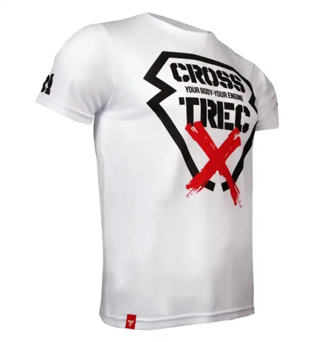 تیشرت ورزشی مردانه ترِک ویر مدل Cooltrec 011 Cross White