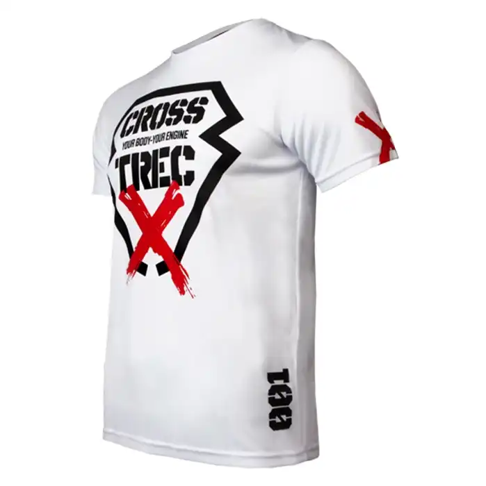 تیشرت ورزشی مردانه ترِک ویر مدل Cooltrec 011 Cross White