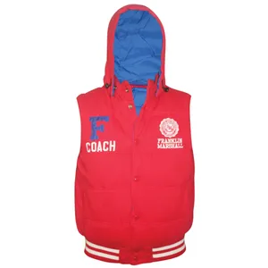 کاپشن مردانه فرانکلین مارشال مدل Zip Hood No Sleeve کد 122P