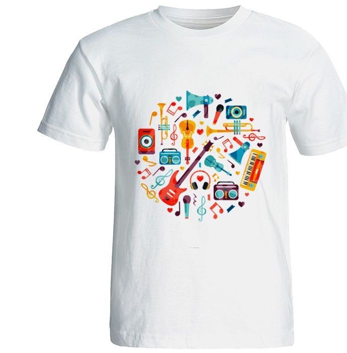 تی شرت گورانا طرح آلات موسیقی 12255