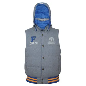 کاپشن مردانه فرانکلین مارشال مدل Zip Hood No Sleeve کد 122G