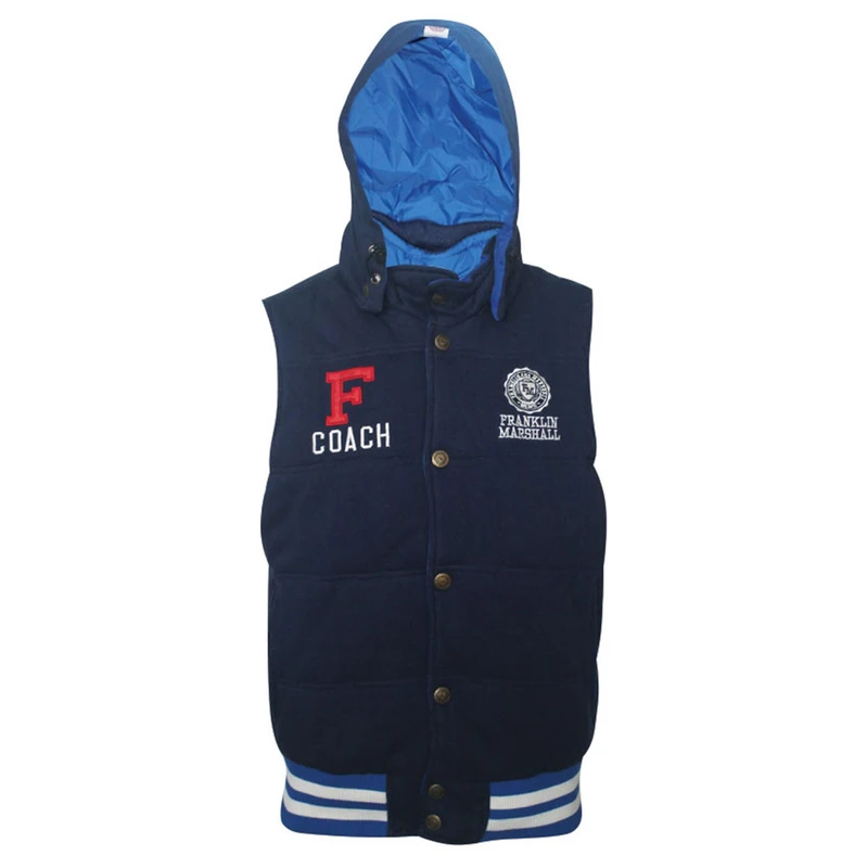 کاپشن مردانه فرانکلین مارشال مدل Zip Hood No Sleeve کد 122