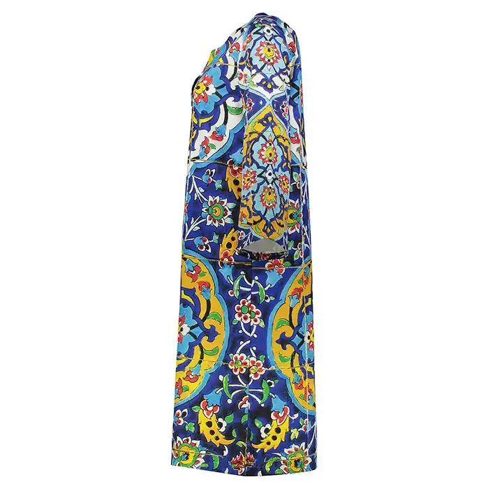 مانتو زنانه پارسی مدل کاشی حوض نقاشی