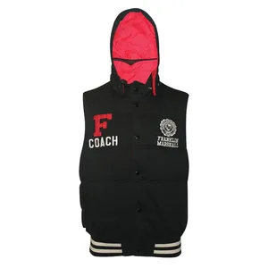 کاپشن مردانه فرانکلین مارشال مدل Zip Hood No Sleeve کد 122B