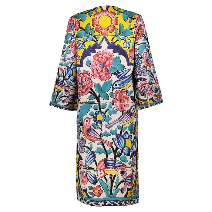 مانتو زنانه پارسی مدل کاشی نارنجستان