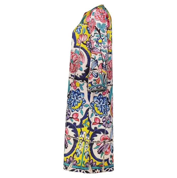 مانتو زنانه پارسی مدل کاشی نارنجستان