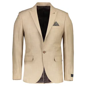 کت تک مردانه جیوبرتی مدل Beige Cont