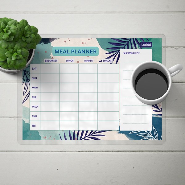 تخته وایت برد لاژید مدل پلنر برنامه ریزی کد PL033 سایز 20*30 سانتی متر مجموعه 2 عددی