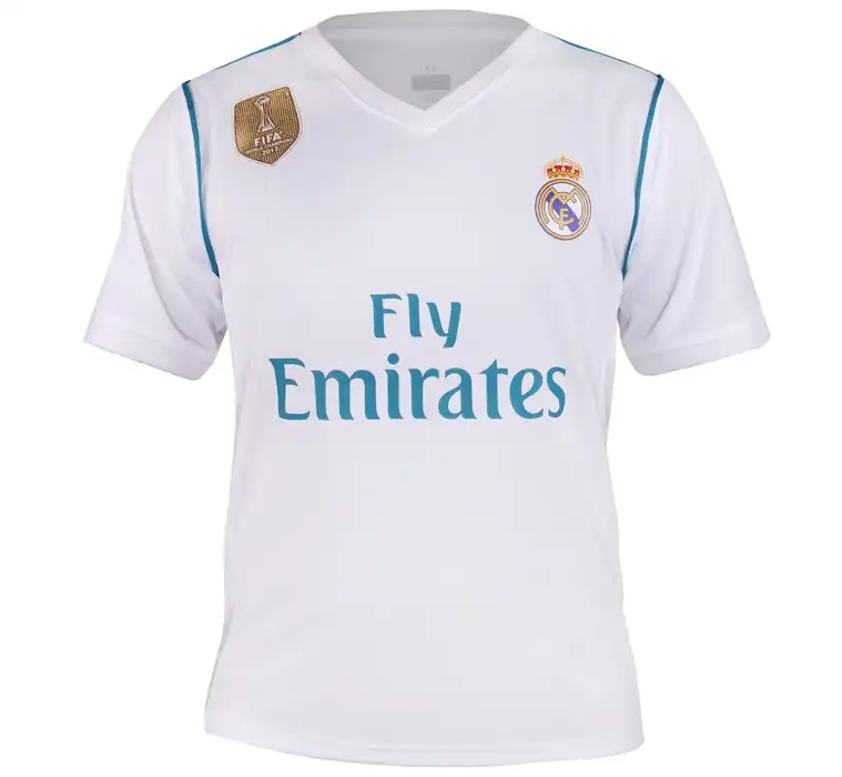 تی شرت ورزشی مردانه مدل تیم رئال مادرید کد 18-2017 home