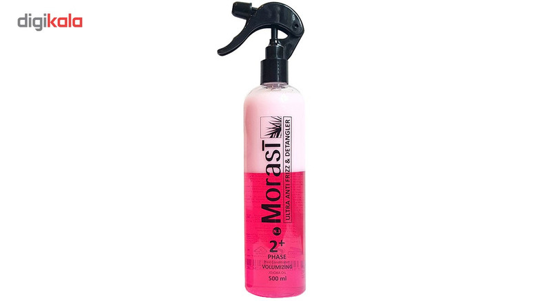 اسپری دو فاز حجم دهنده مو مورست مدل Pink حجم 500 میلی لیتر