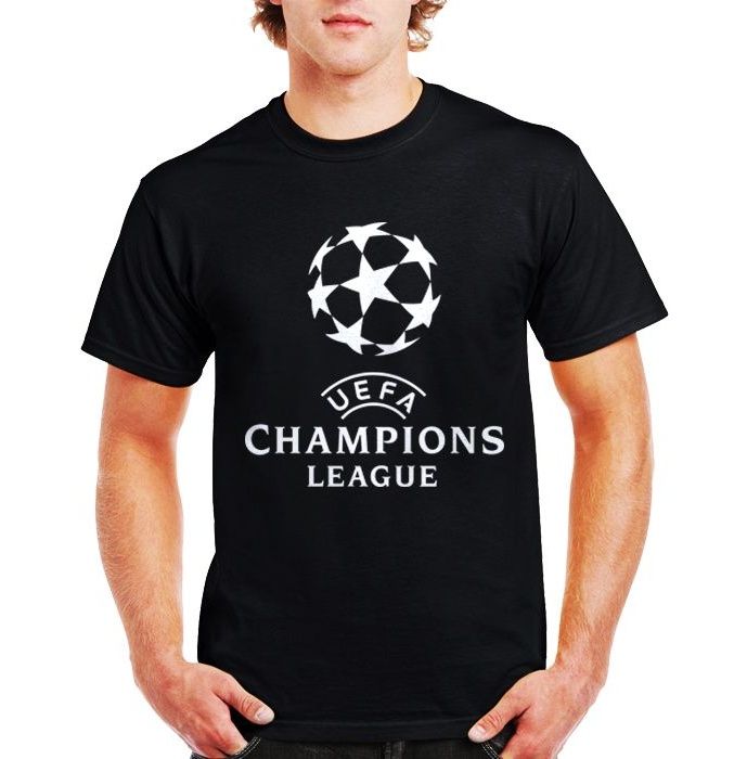 تی شرت نخی ورزشی مردانه فلوریزاطرح لیگ قهرمانان اروپا مدل CHAMPIONS LEAGUE 002M تیشرت