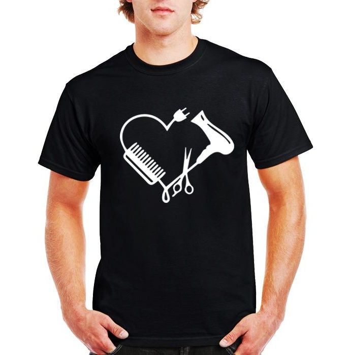 تی شرت مردانه طرح عشق و آرایشگری کد BARBER002M